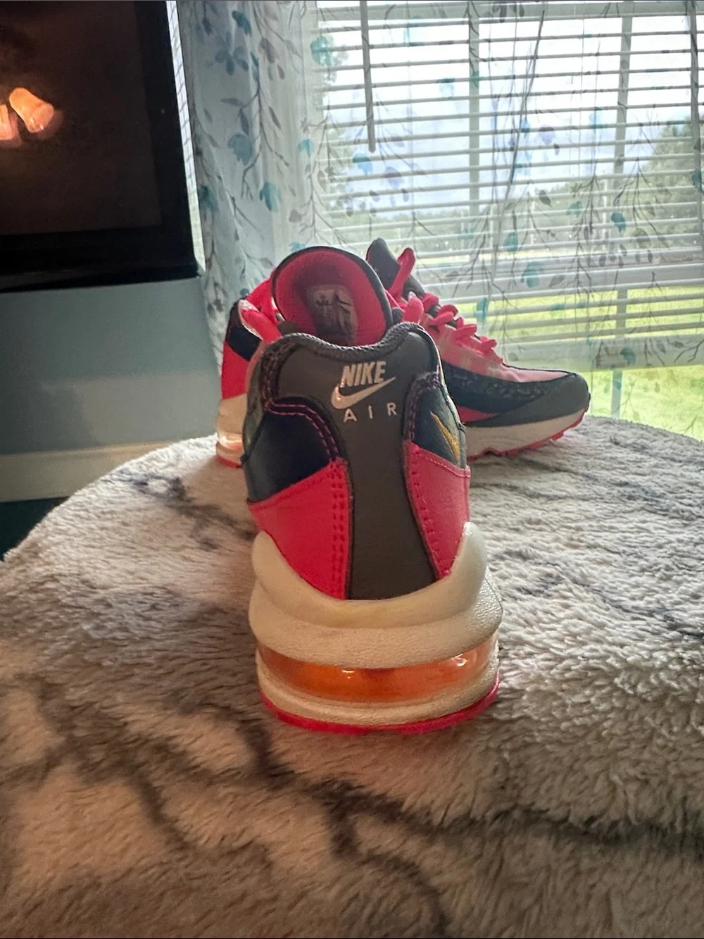 Nike Kids Hot Pink and Black Air Max Sneakers
